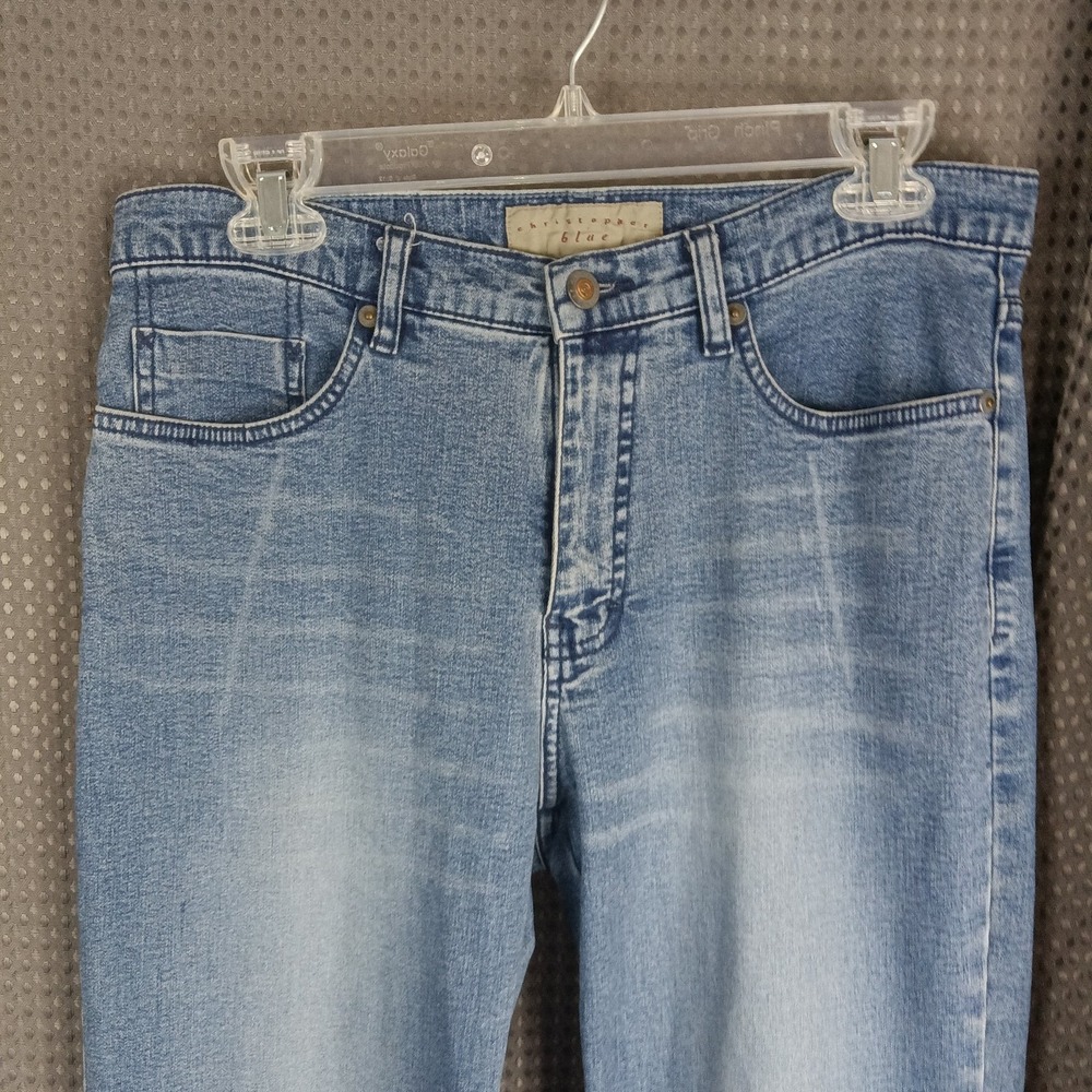 Christopher Blue Jeans Women's Size 32 Light Wash Denim "Circa 1985"